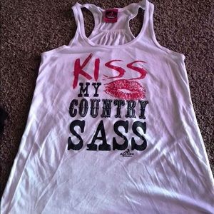 Country white tank